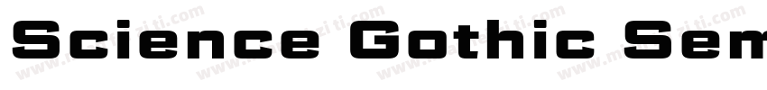 Science Gothic SemiBold Exp字体转换